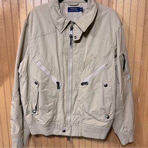 Mens Khaki Ralph Lauren utility jacket